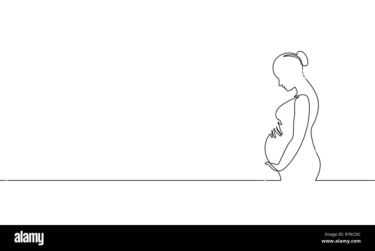 Pregnant women sketch