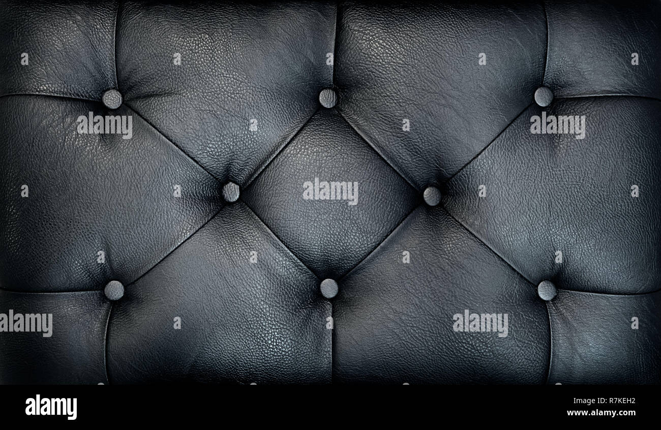 Couch-type screed. Retro dark chesterfield style quilted upholstery ...