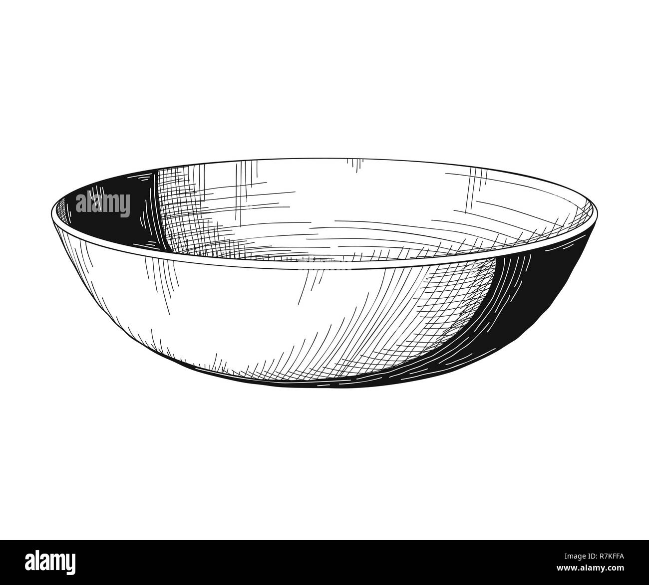 Bowl Drawing  How To Draw A Bowl Step By Step