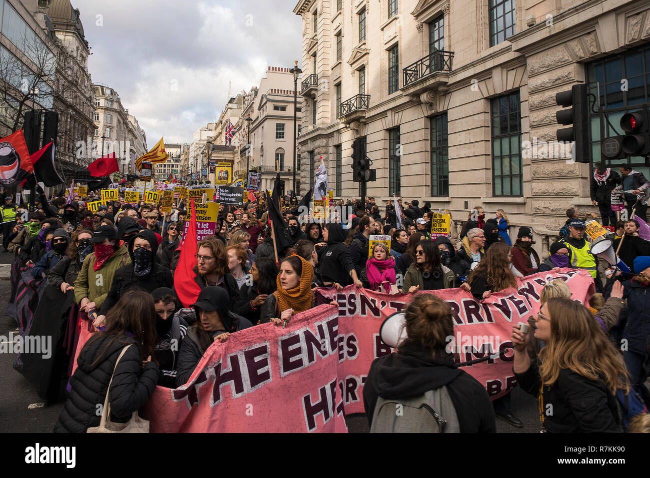 London Uk 9th Dec 2018 Marching In Protest Against - 
