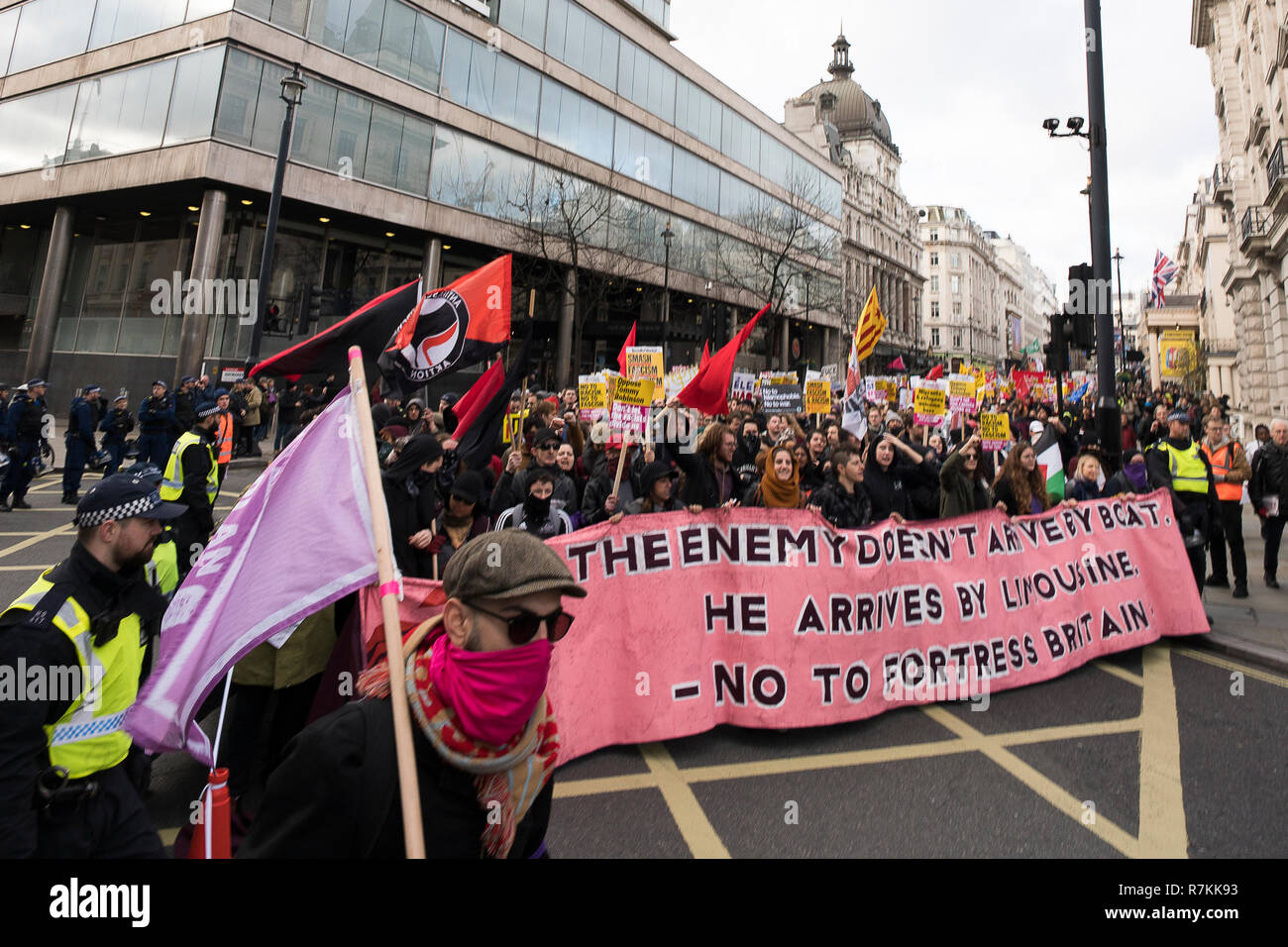 London Uk 9th Dec 2018 Marching In Protest Against - 