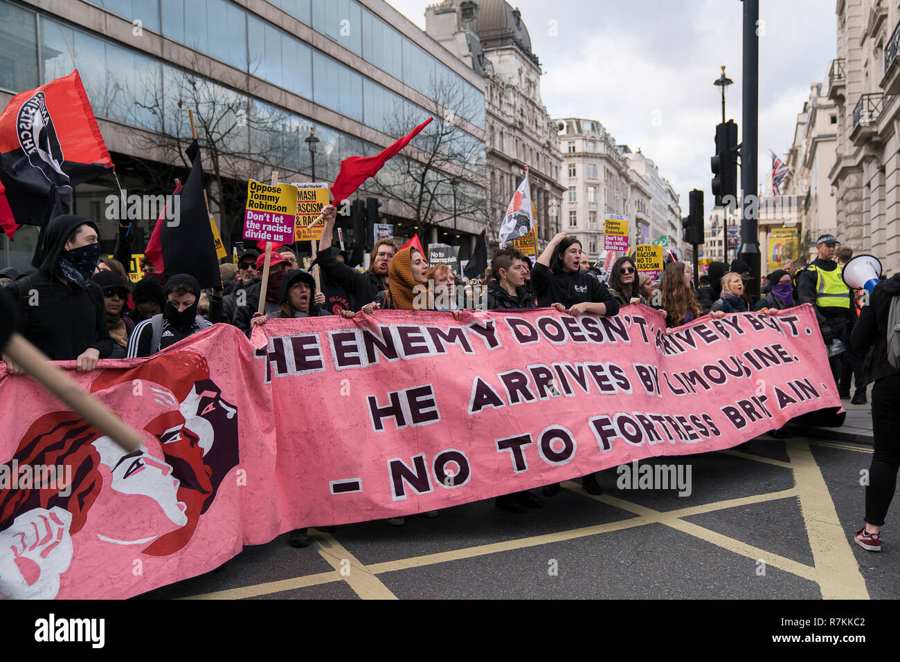 London Uk 9th Dec 2018 Marching In Protest Against - 