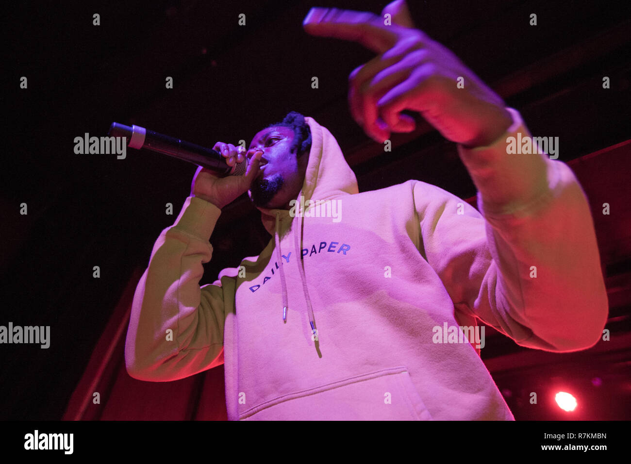 Copenhagen, Denmark. December 9, 2018. The American rapper Denzel Curry ...