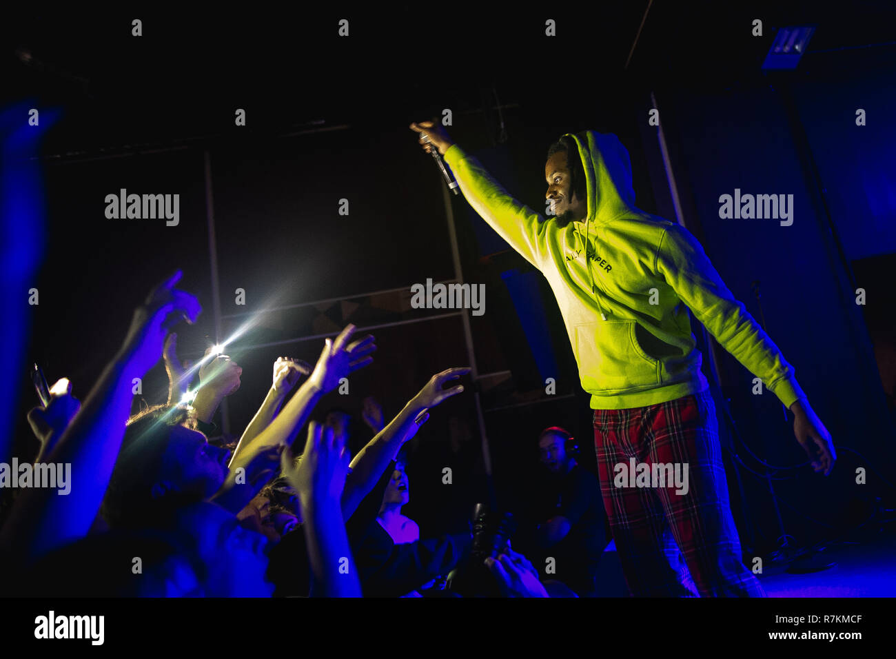 Copenhagen, Denmark. December 9, 2018. The American rapper Denzel Curry ...