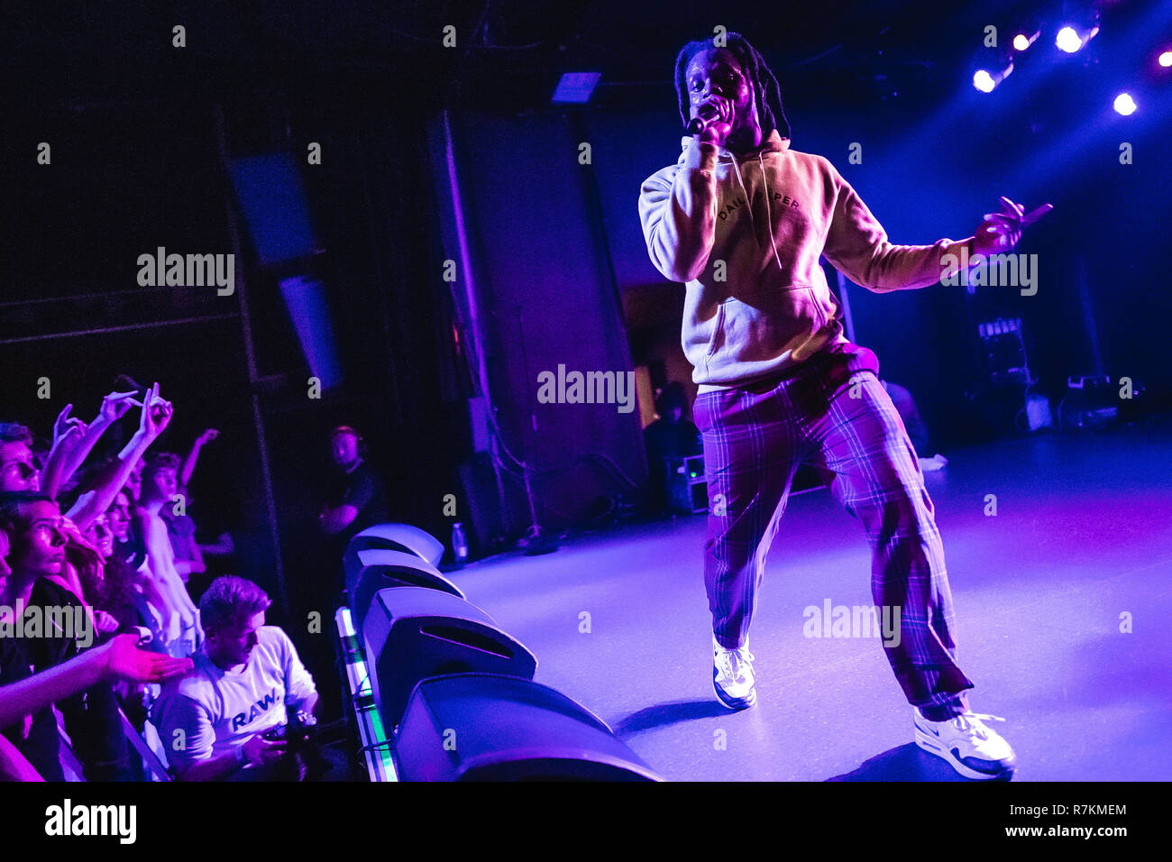 Copenhagen, Denmark. December 9, 2018. The American rapper Denzel Curry ...
