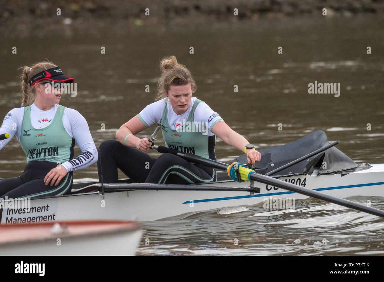 London Uk 10th December 2018 Boat Race Trial Viiis Eights Are