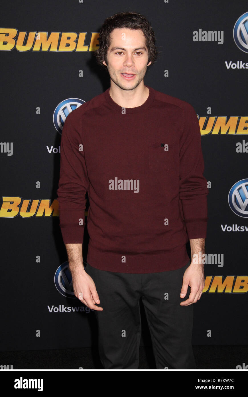 Dylan O'Brien 12/09/2018 The Global Premiere of "Bumblebee" held at TCL