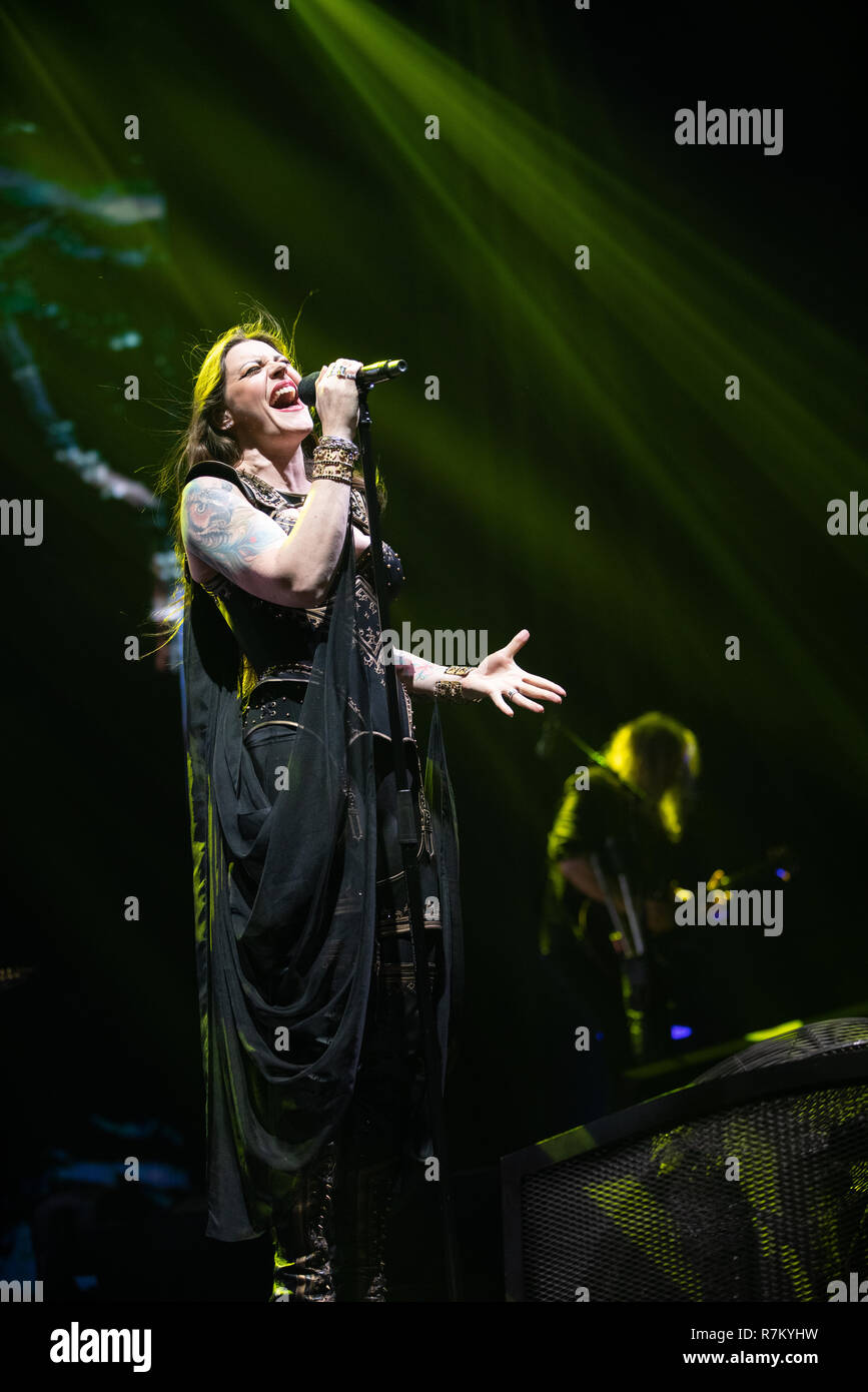Birmingham, United Kingdom, 10 December 2018. Lead Singer FLOOR JANSEN