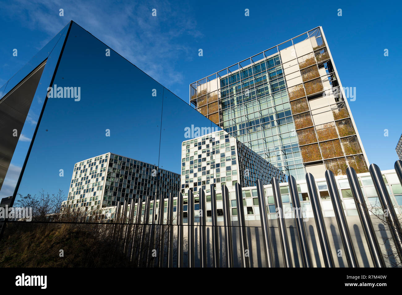 The new headquarters of the International Criminal Court , ICC, in The Hague, The Netherlands Stock Photo