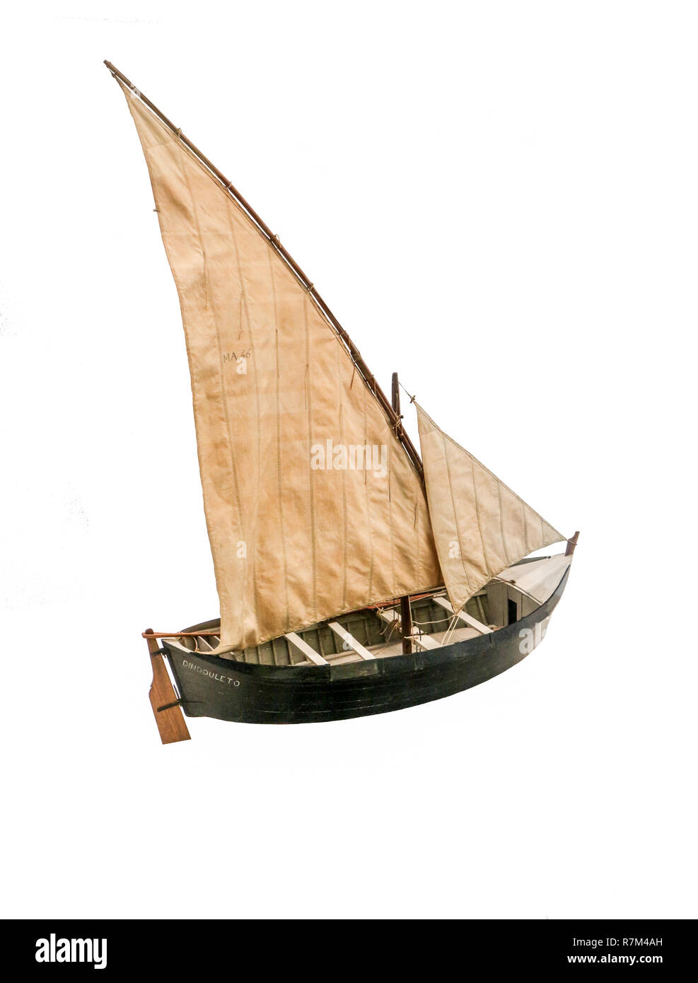 Ship model : fishermen's smack 'Barque Marseillaise' Stock Photo
