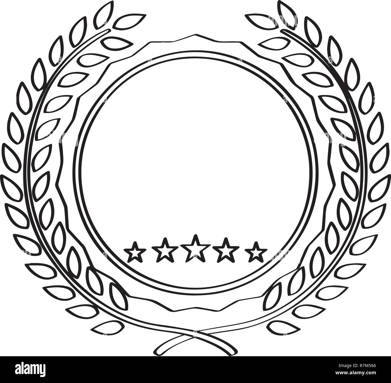Isolated empty retro premium label icon Stock Vector Image & Art - Alamy