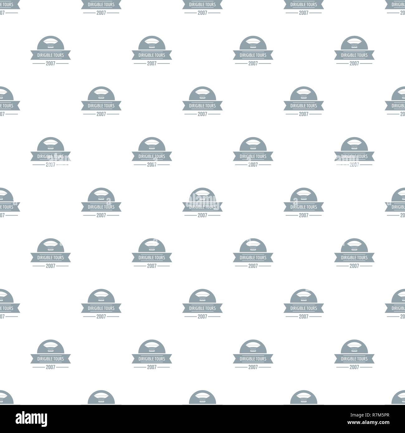 Retro dirigible pattern vector seamless Stock Vector