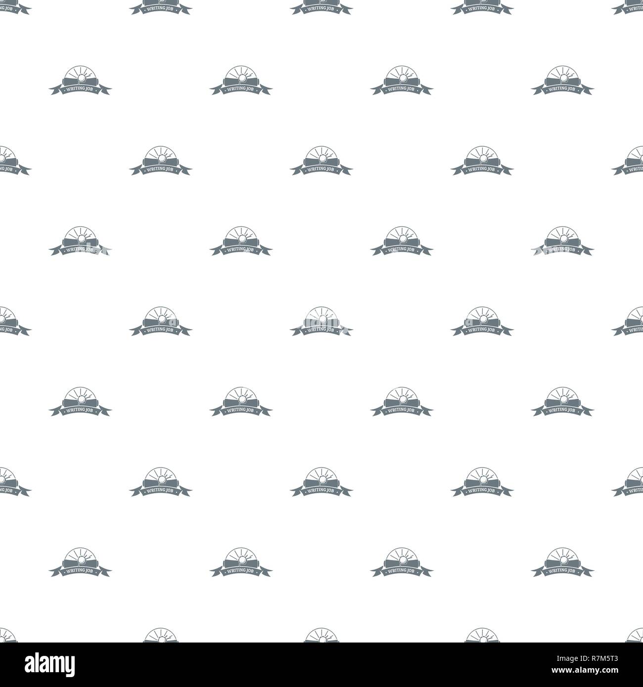 Writing job pattern vector seamless Stock Vector