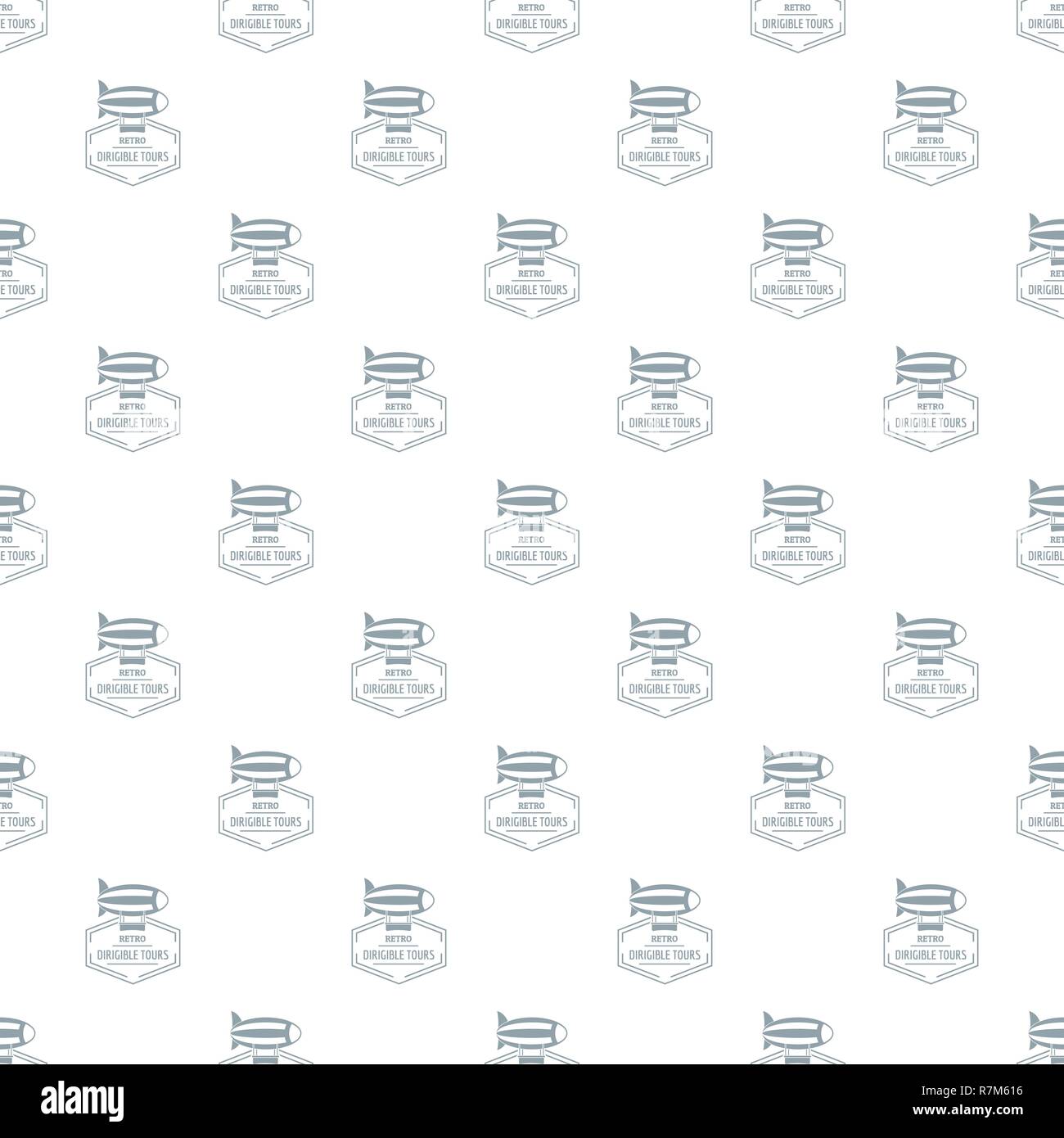 Dirigible pattern vector seamless Stock Vector