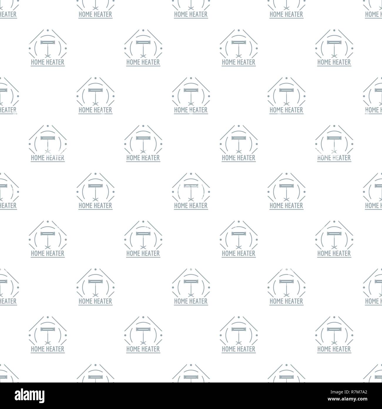 Comfort heater pattern vector seamless Stock Vector