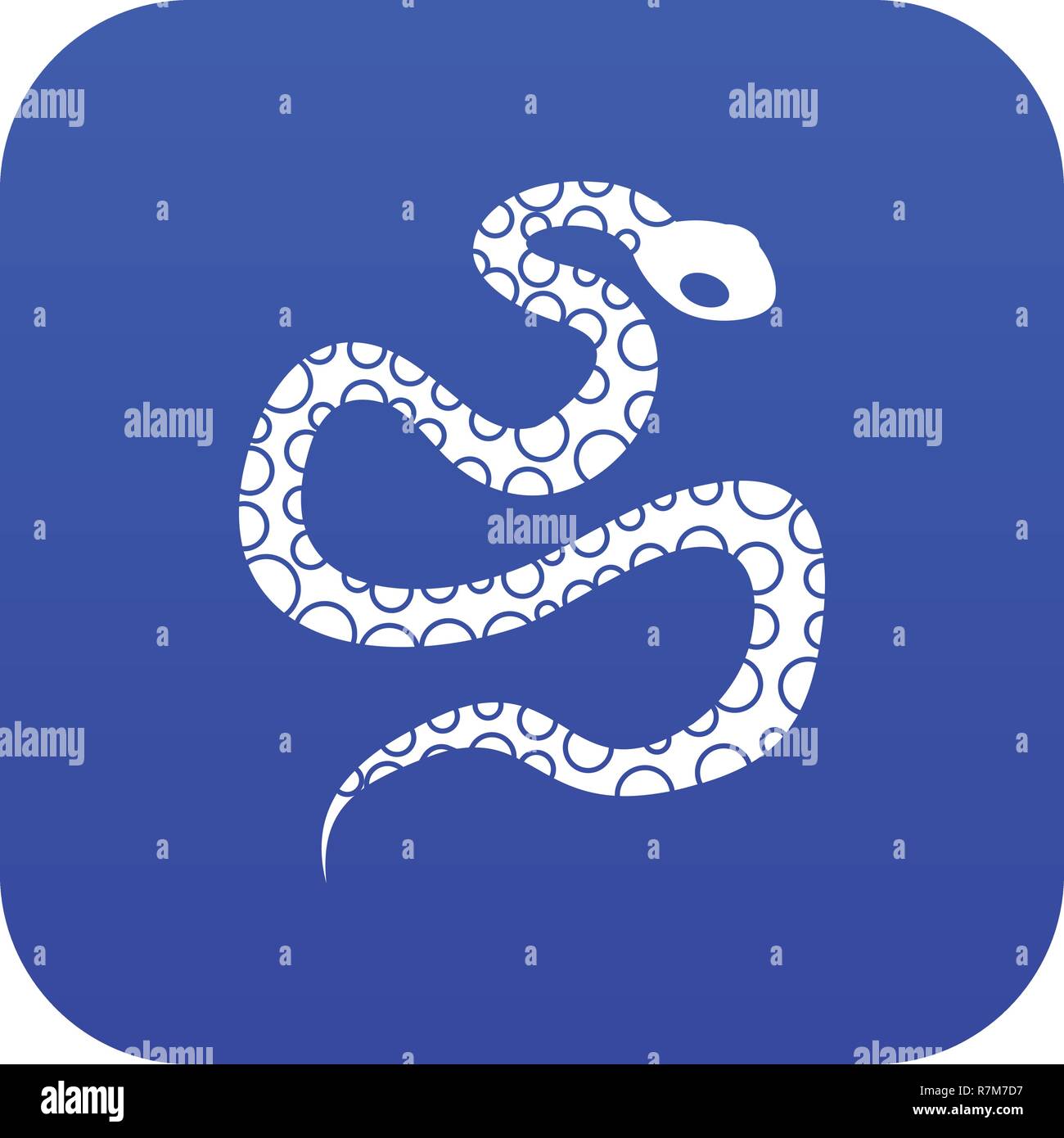 Python snake icon digital blue Stock Vector Image & Art - Alamy