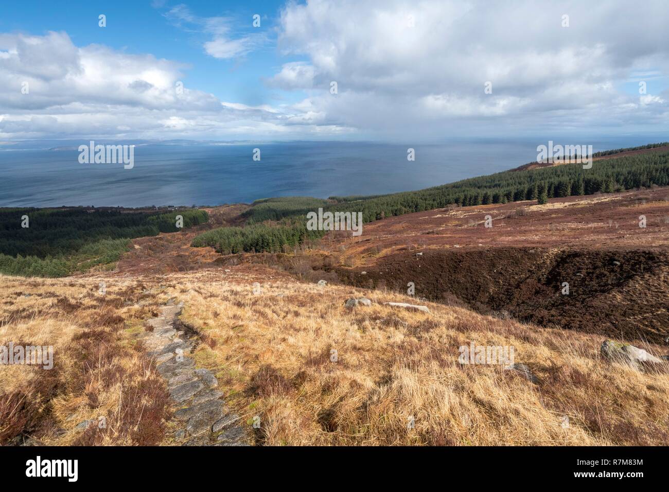 United Kingdom, Scotland, North Ayrshire, Arran island, Brodick, hike