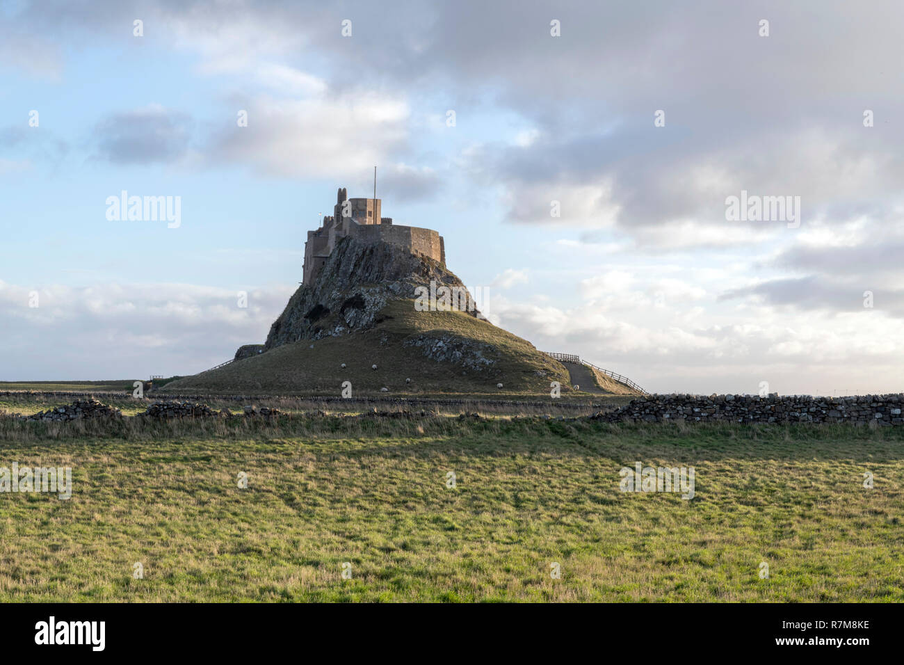 Lindisfarne Castle, Holy Island, Northumberland Stock Photo