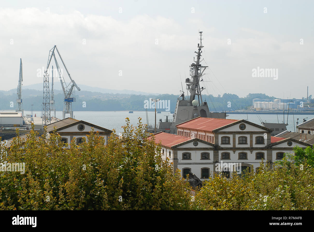 The Naval Base of Ferrol also known as Arsenal of Ferrol is a military base and arsenal of the Spanish Navy located in Ferrol, Spain. It is the main S Stock Photo