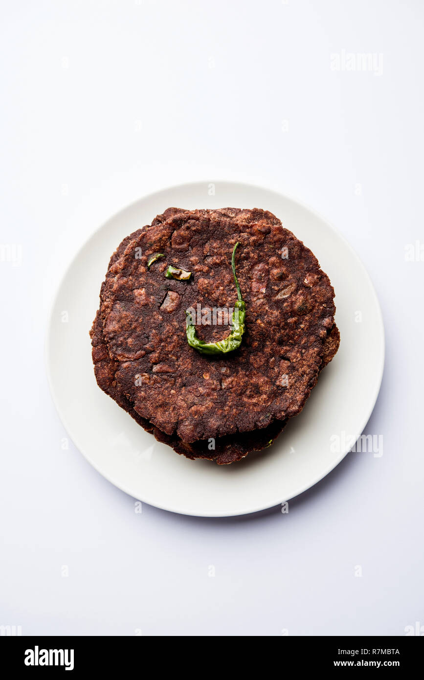 Ragi roti or flat Bread made using finger millet is a healthy and tasty