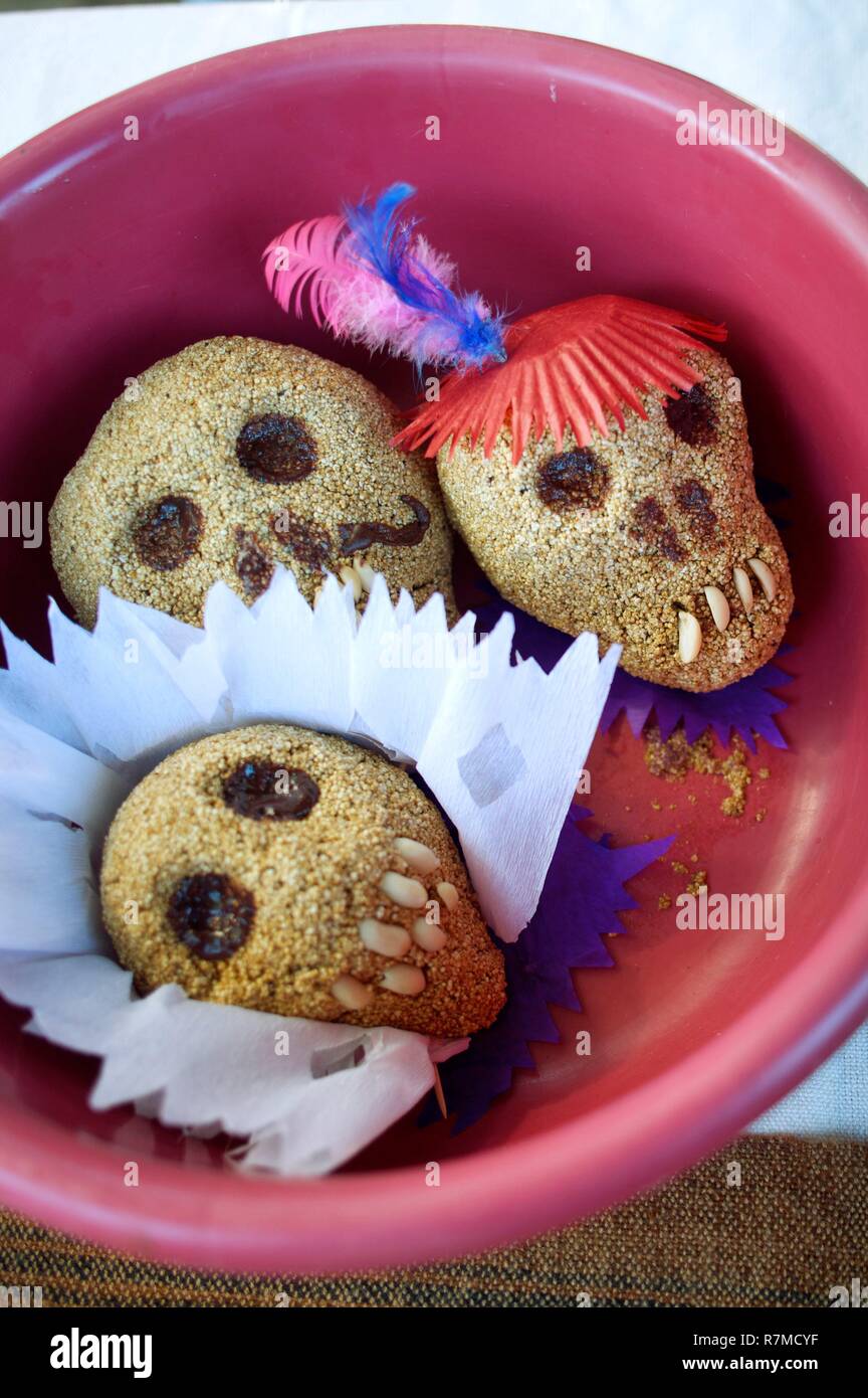 Mexico, Oaxaca State, Oaxaca, chocolate skull and sugar Stock Photo