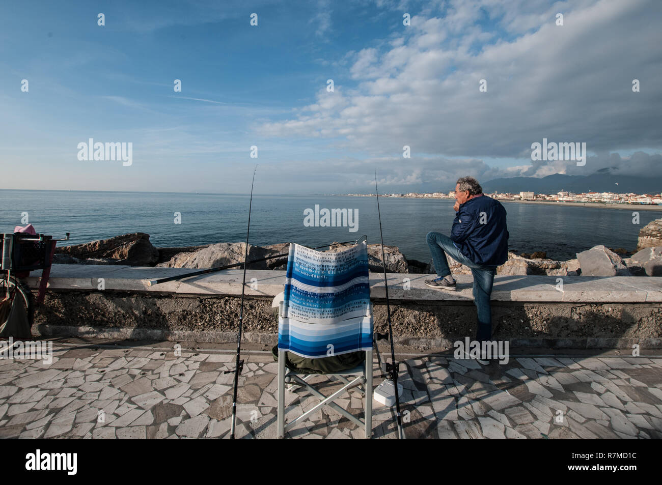 In the socalled Darsena, port area Stock Photo