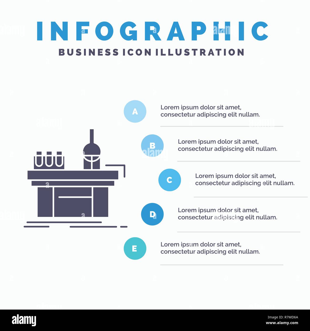 Biology, chemistry, lab, laboratory, production Infographics Template