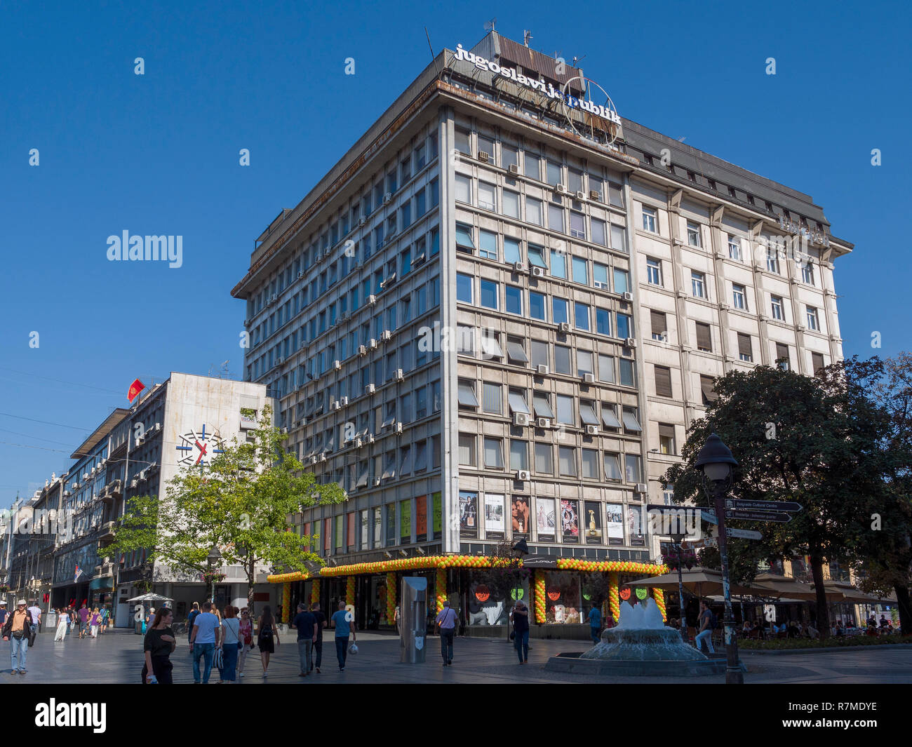 Republic square- Trg republike, Belgrade, Serbia, Europe Stock Photo