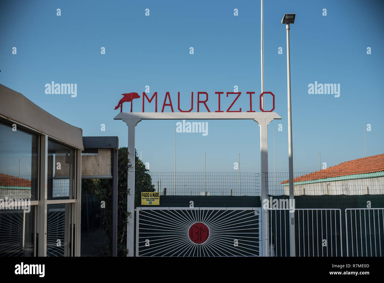 Bath entrance and label Stock Photo Alamy