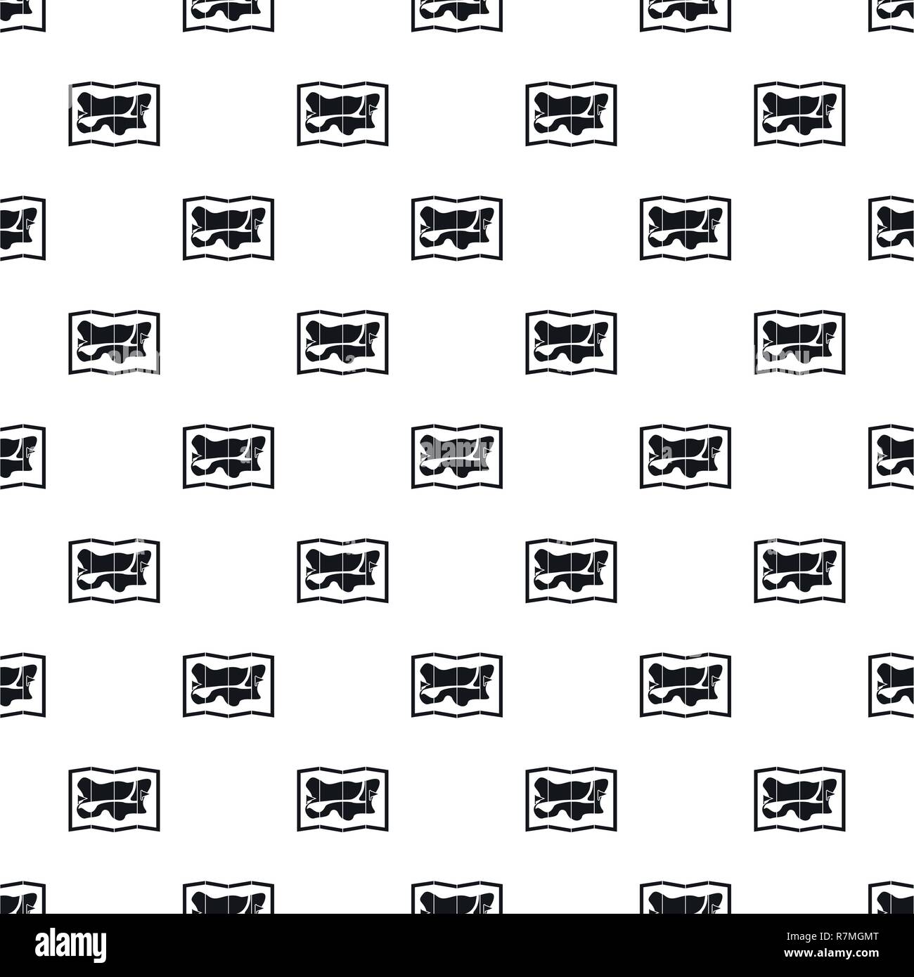 Travel map pattern seamless vector repeat geometric for any web design ...