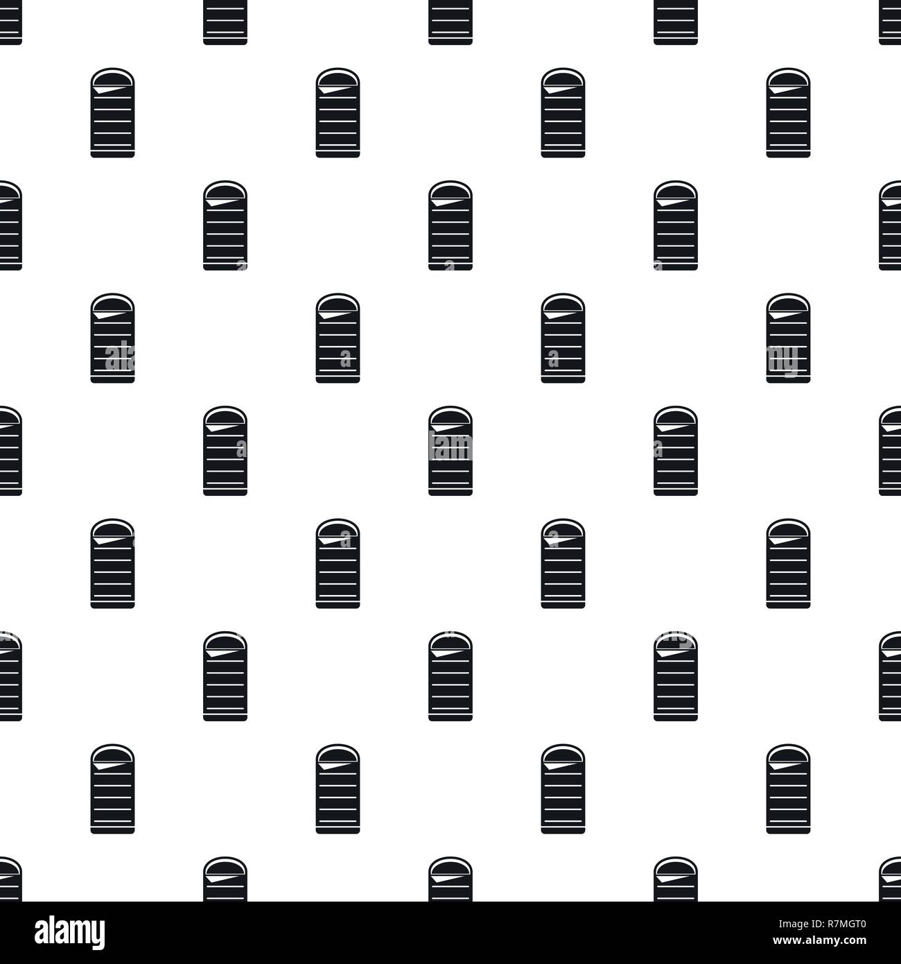 Sleeping bag pattern seamless vector repeat geometric for any web design Stock Vector