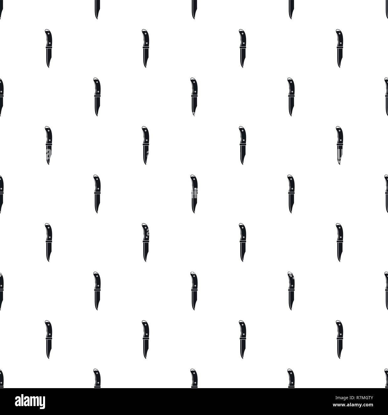 Camp knife pattern seamless vector repeat geometric for any web design Stock Vector