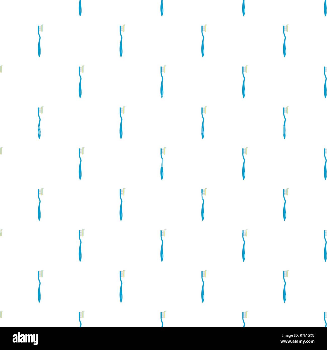 Toothbrush pattern seamless vector repeat for any web design Stock Vector