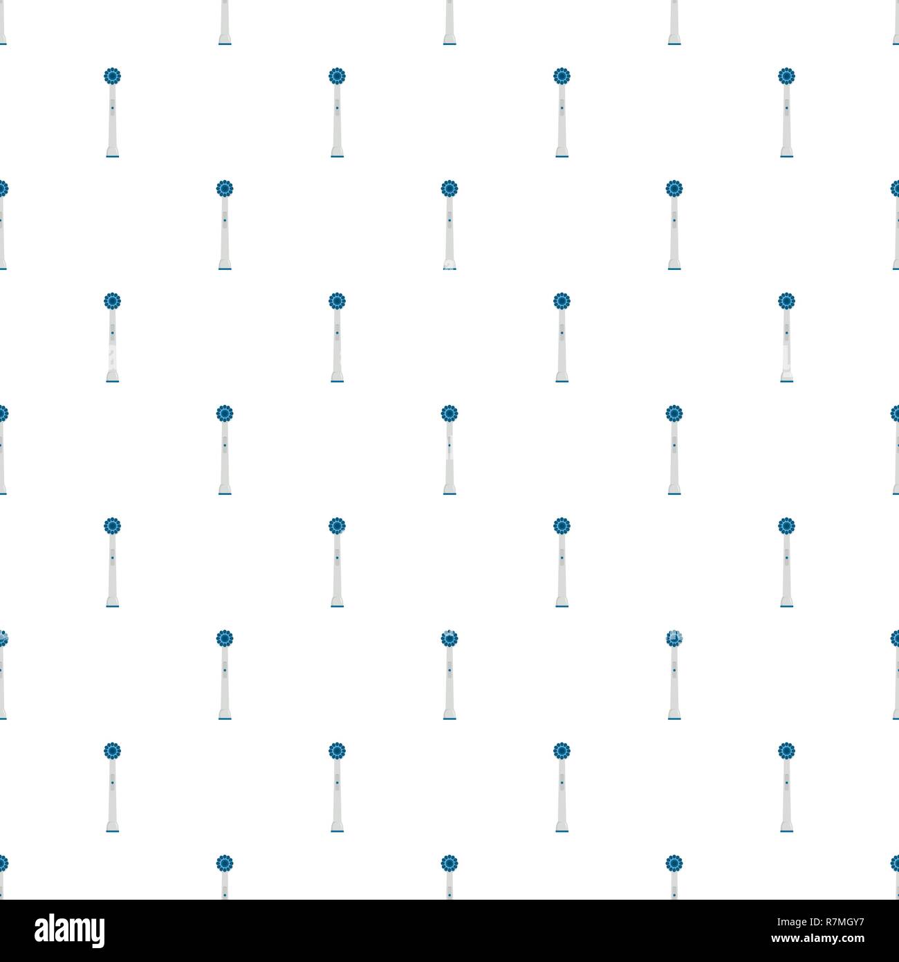 Electric toothbrush pattern seamless vector repeat for any web design Stock Vector