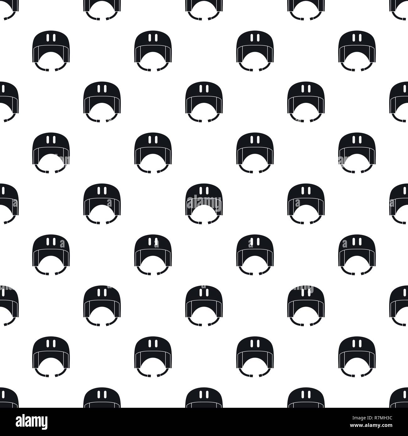 Canoe helmet pattern seamless vector repeat geometric for any web design Stock Vector