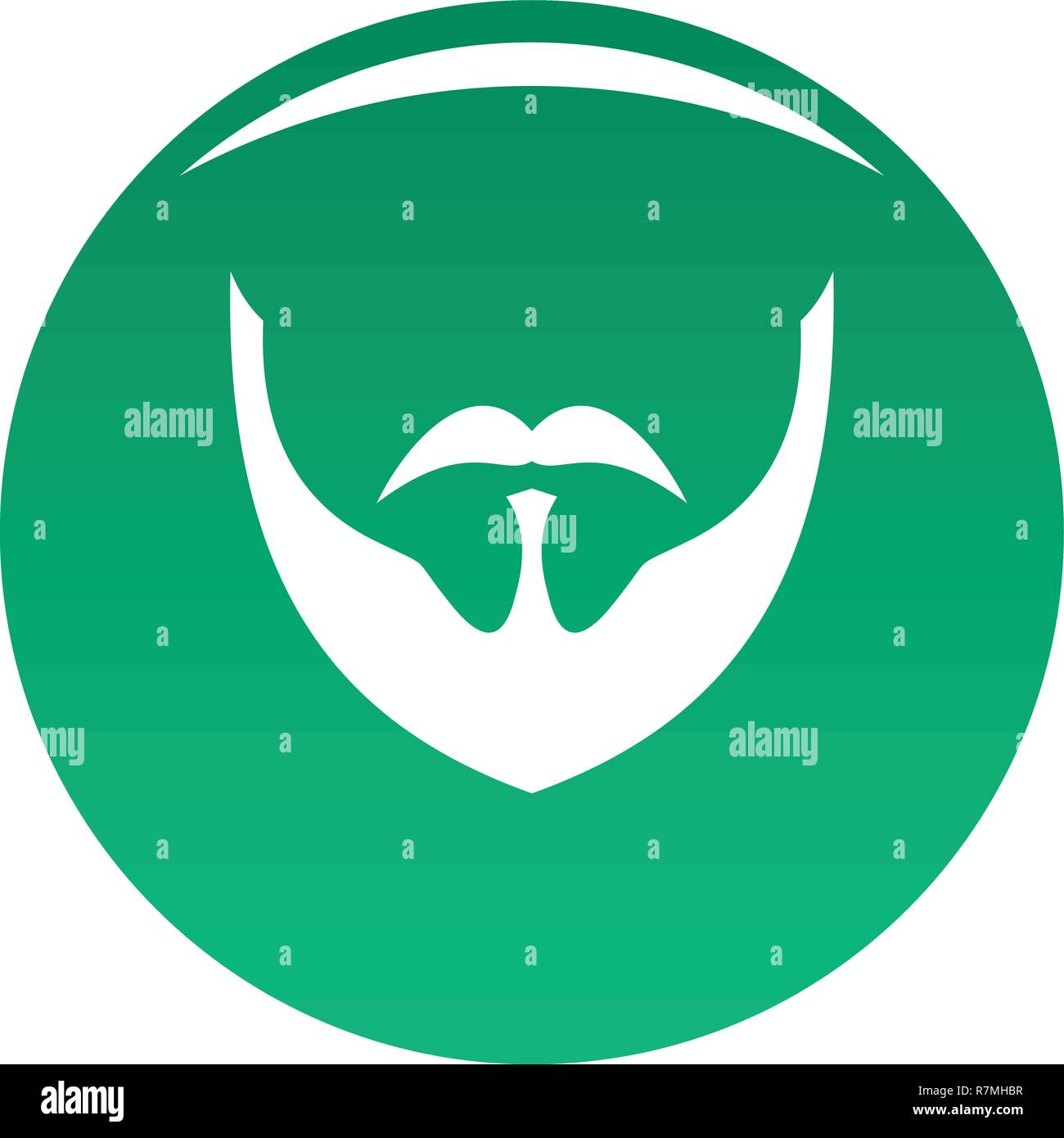 Person beard icon. Simple illustration of person beard vector icon for ...
