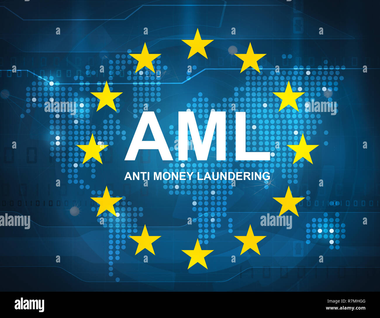 AML anti money laundering concept Stock Photo