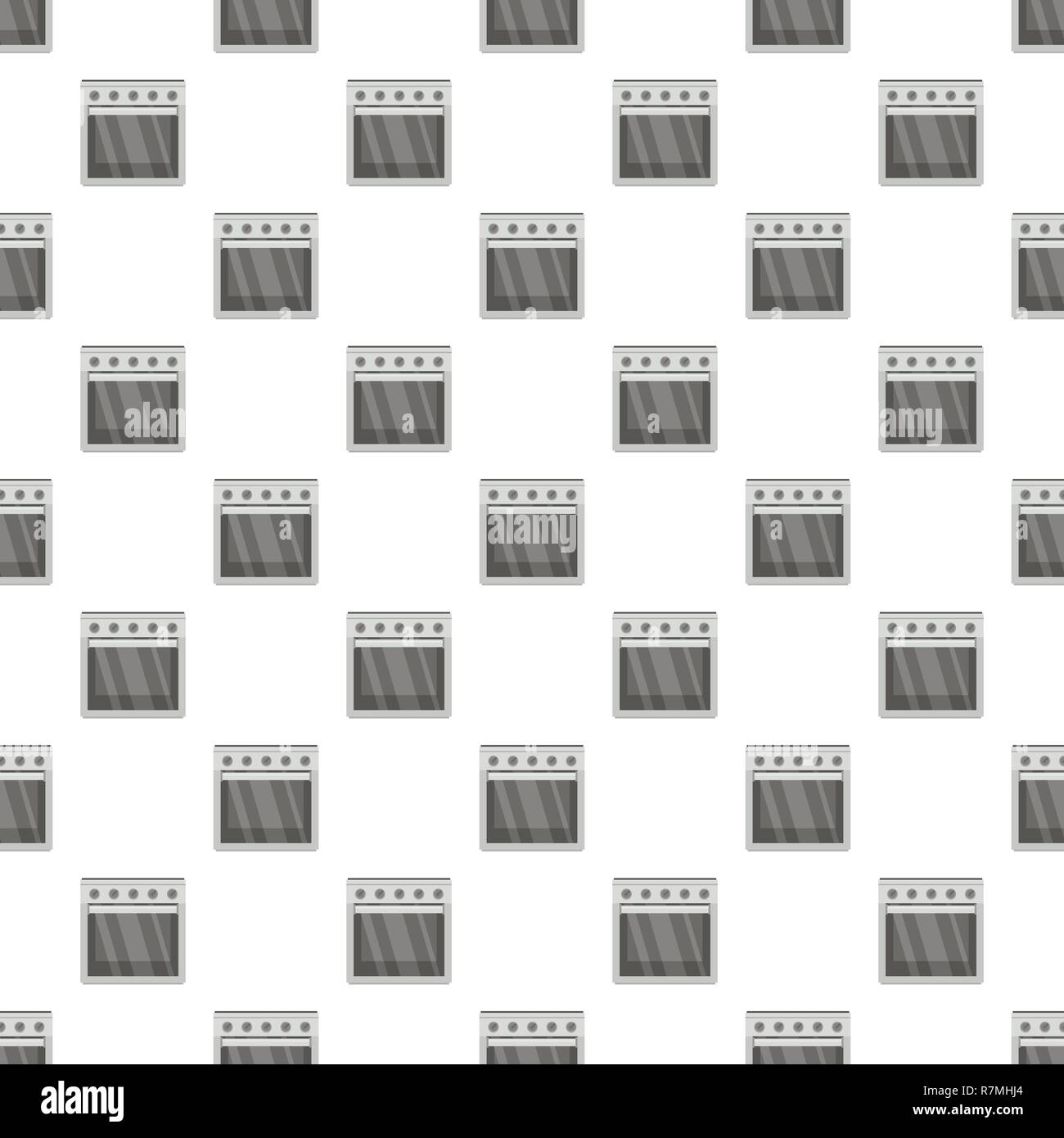 Gas oven pattern seamless vector repeat for any web design Stock Vector