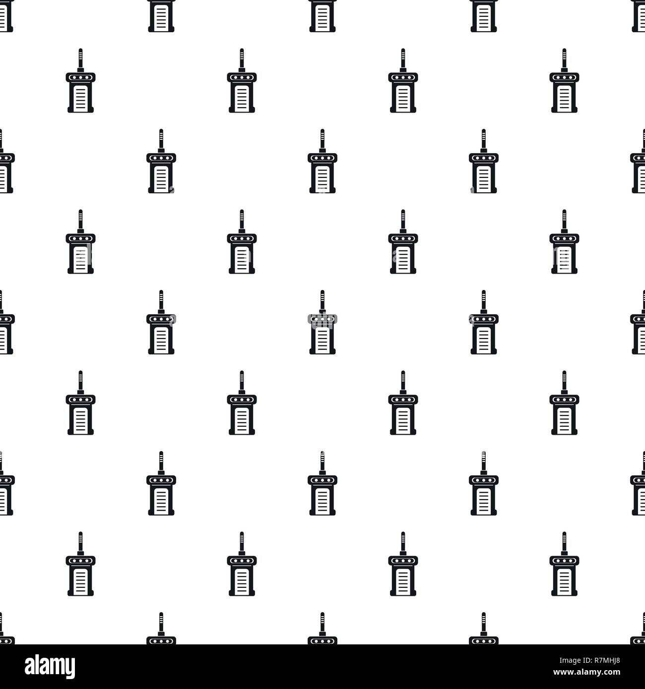 Portable radio pattern seamless vector repeat geometric for any web design Stock Vector
