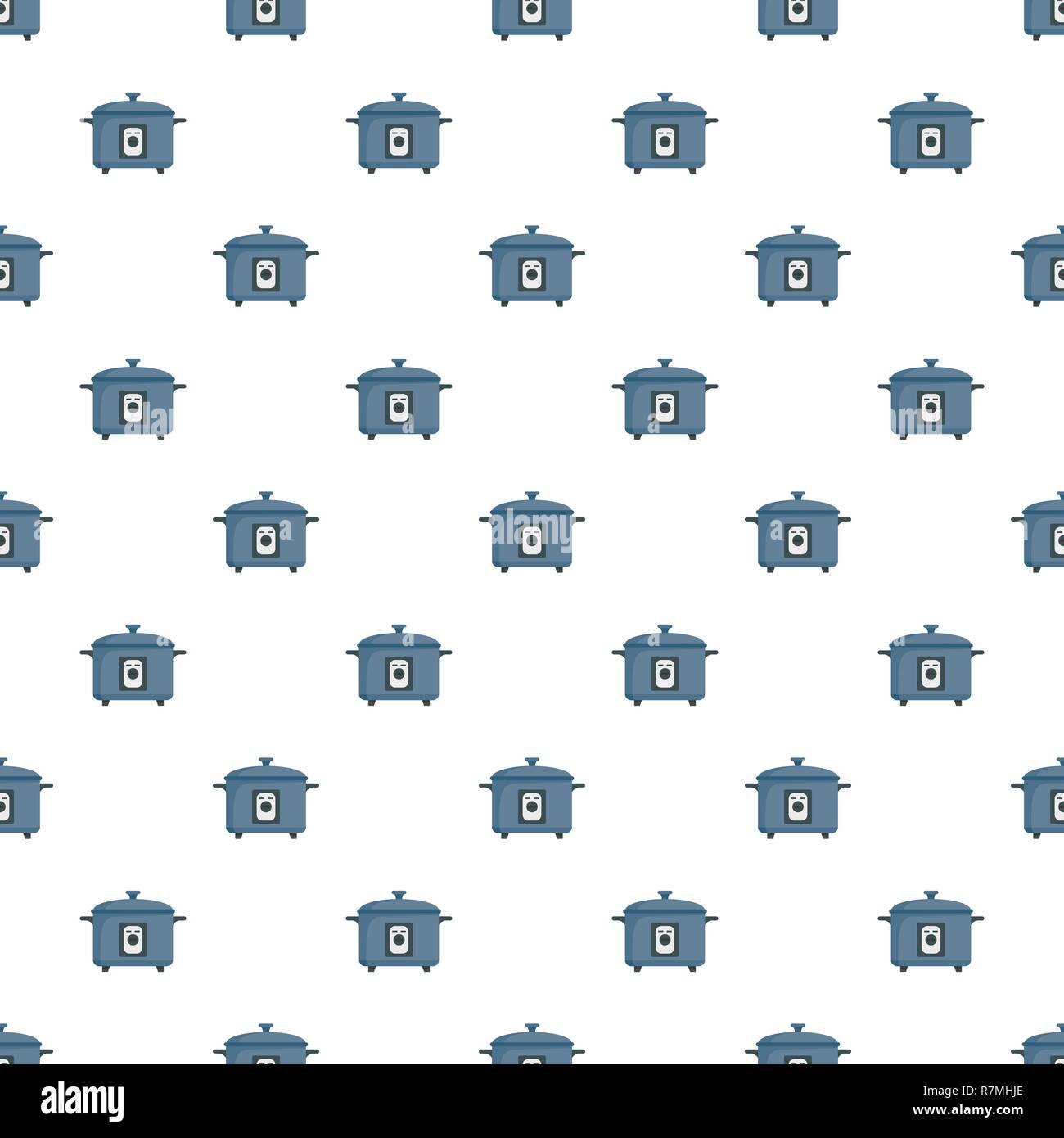 Pressure cooker pattern seamless vector repeat for any web design Stock Vector