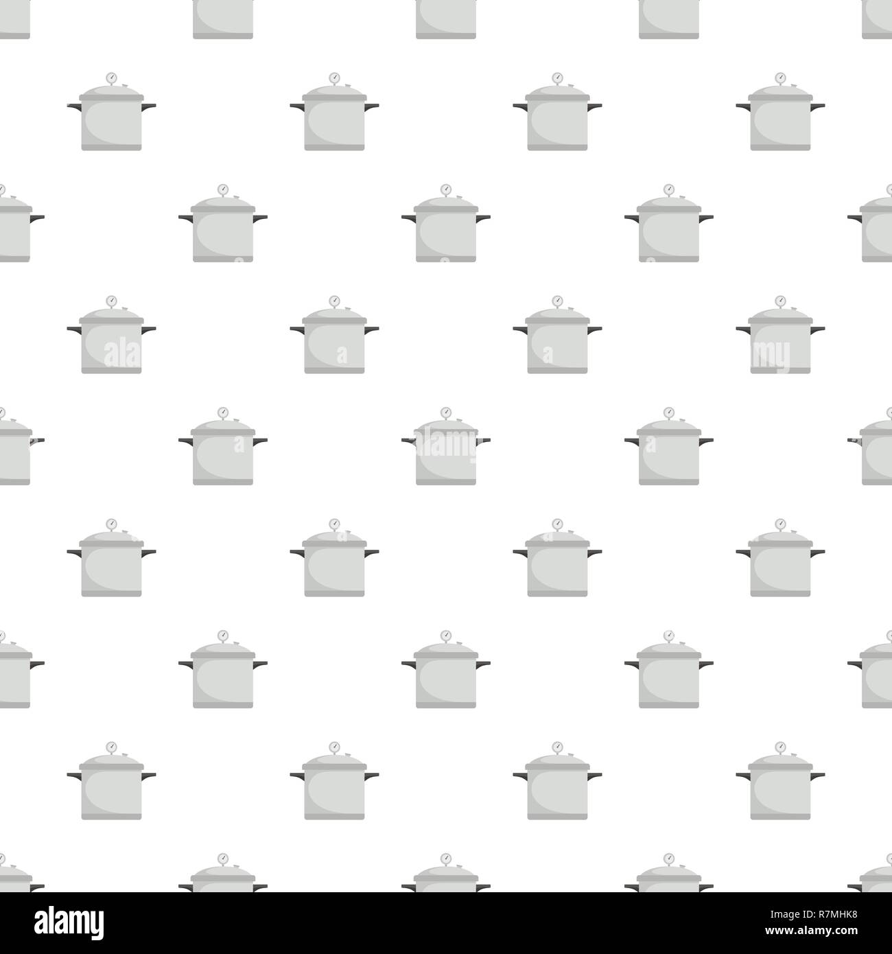 Time cooker pattern seamless vector repeat for any web design Stock Vector