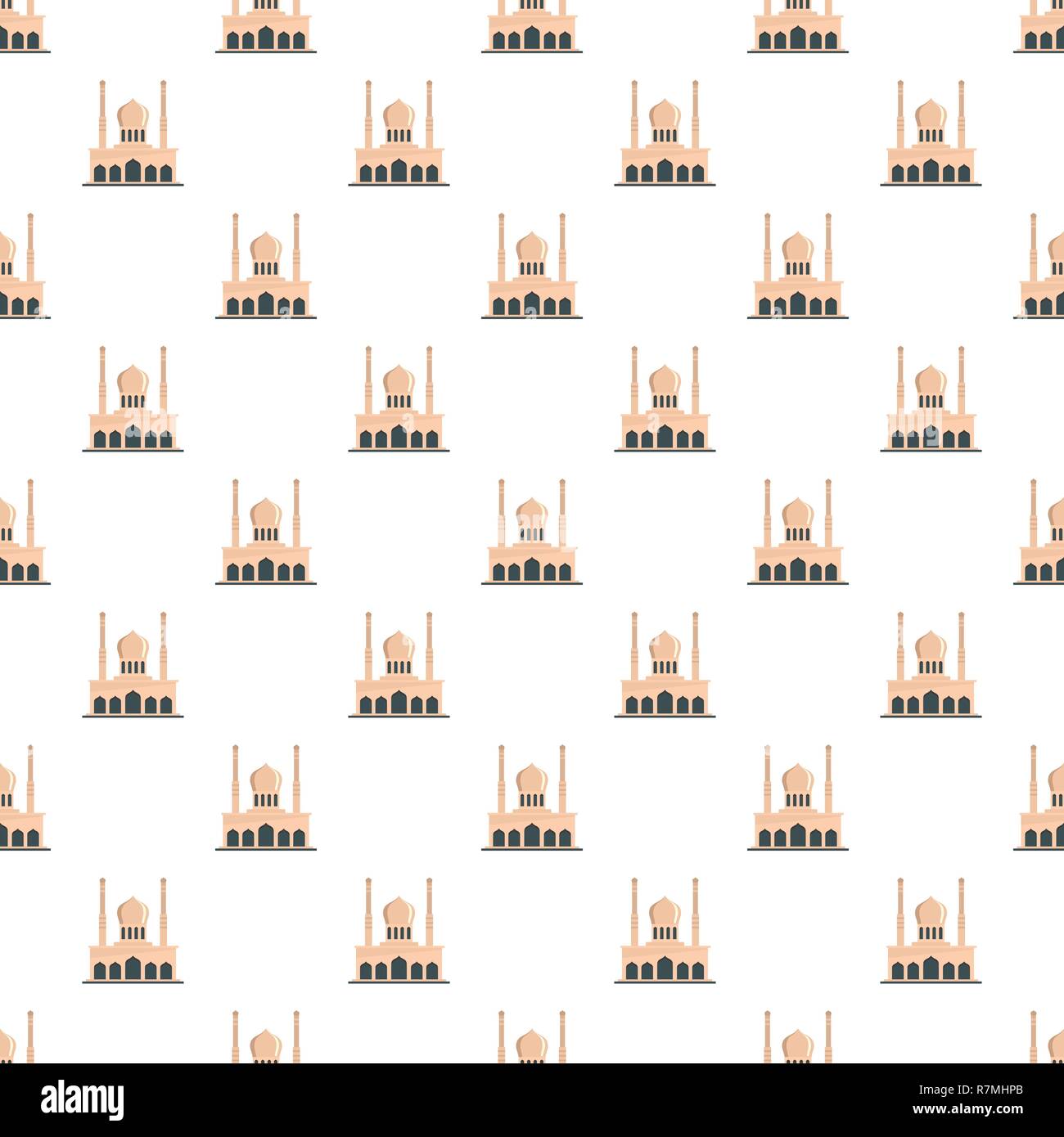 Mosque pattern seamless vector repeat for any web design Stock Vector