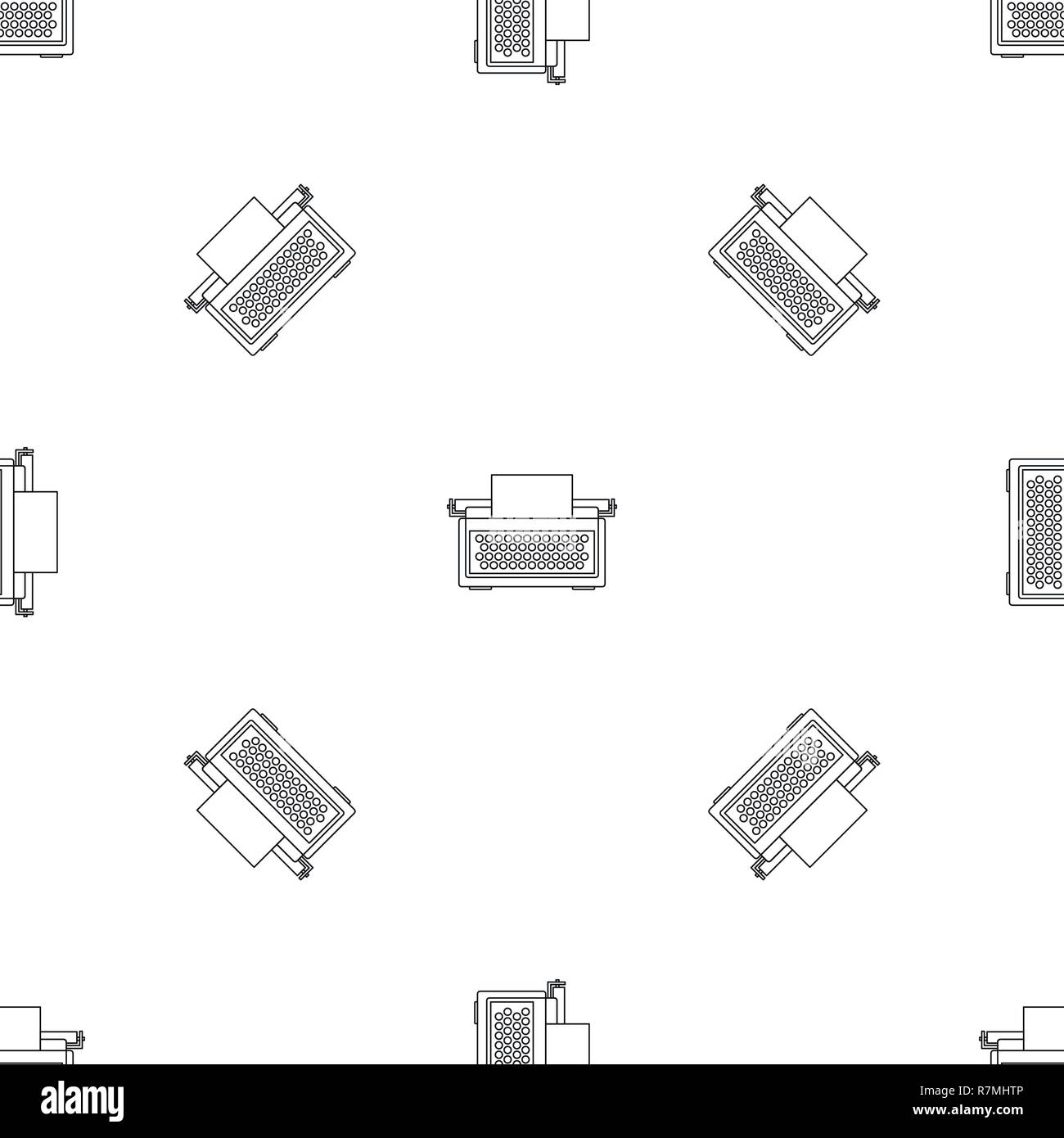 Typewriter icon. Outline illustration of typewriter vector icon for web ...