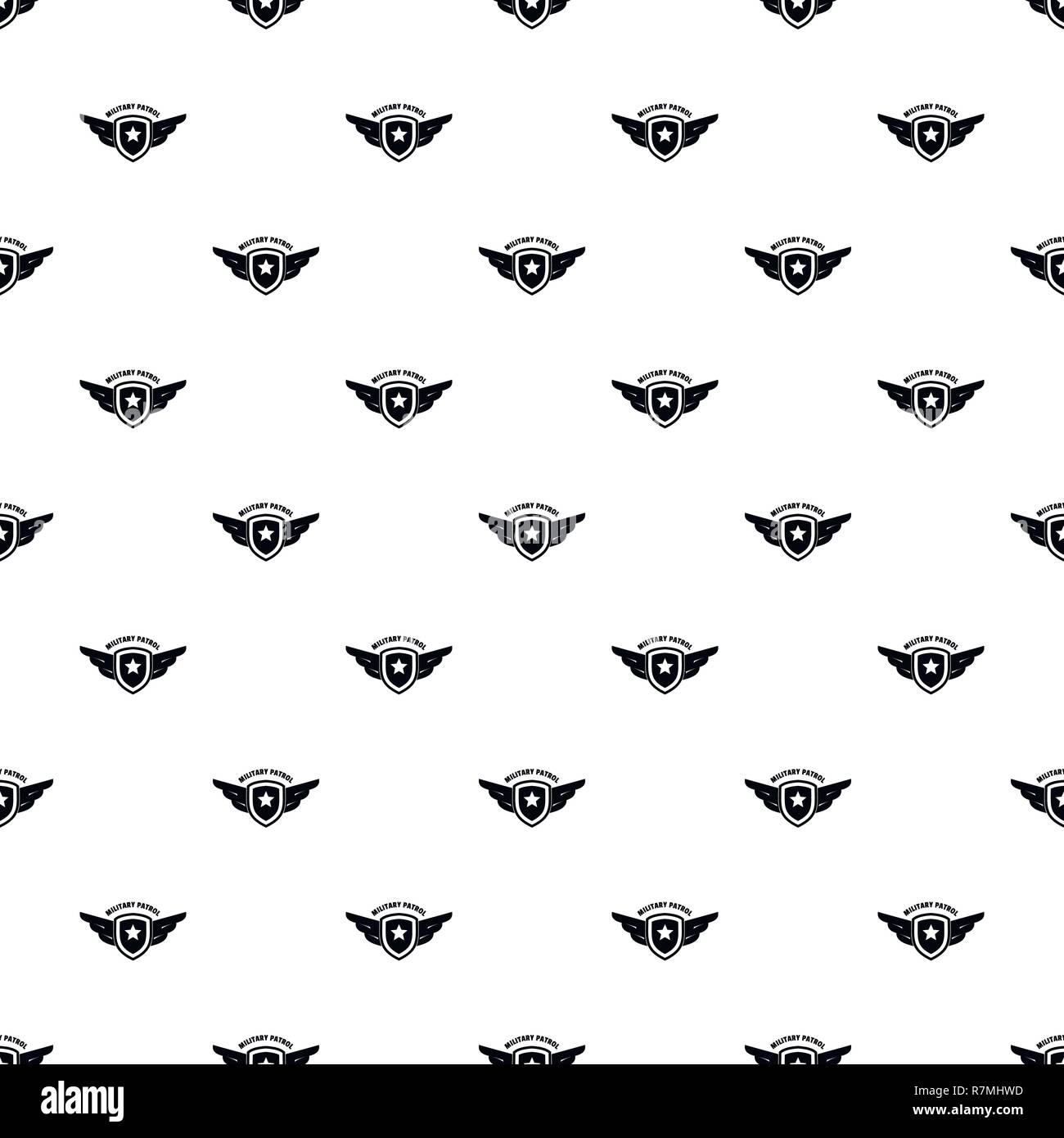 Military army patrol pattern seamless vector repeat geometric for any web design Stock Vector