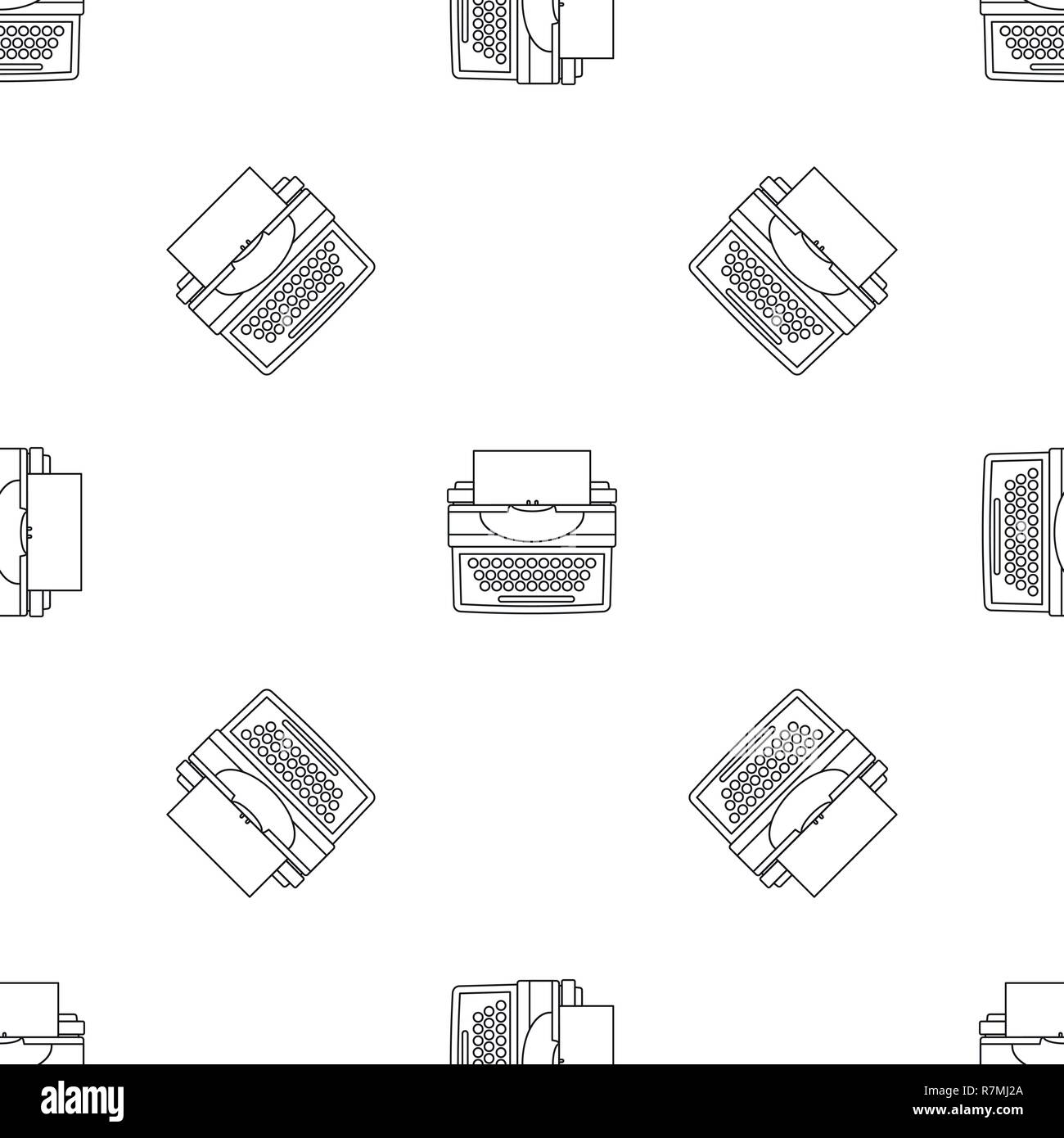 New typewriter icon. Outline illustration of new typewriter vector icon ...