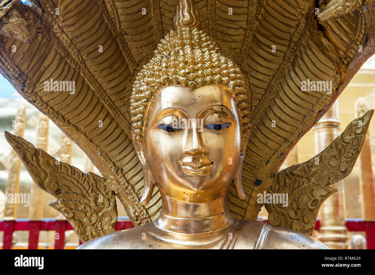 Buddha statue, Wat Phra That Doi Suthep, Chiang Mai, Thailand Stock ...