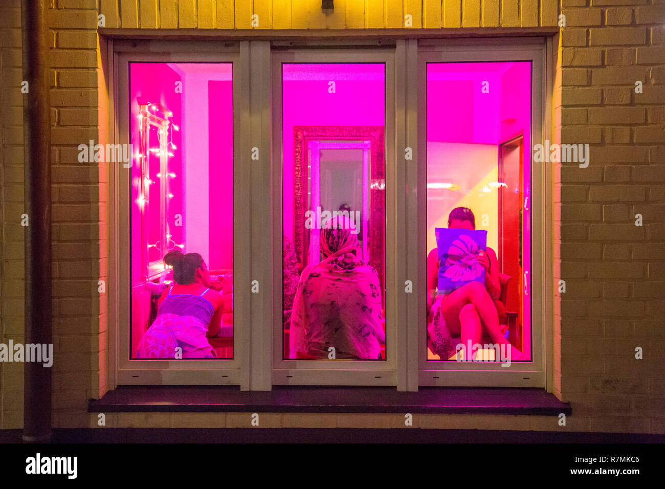 Brothel, red light district, Flasshofstrasse brothel district, Oberhausen,  North Rhine-Westphalia, Germany Stock Photo - Alamy