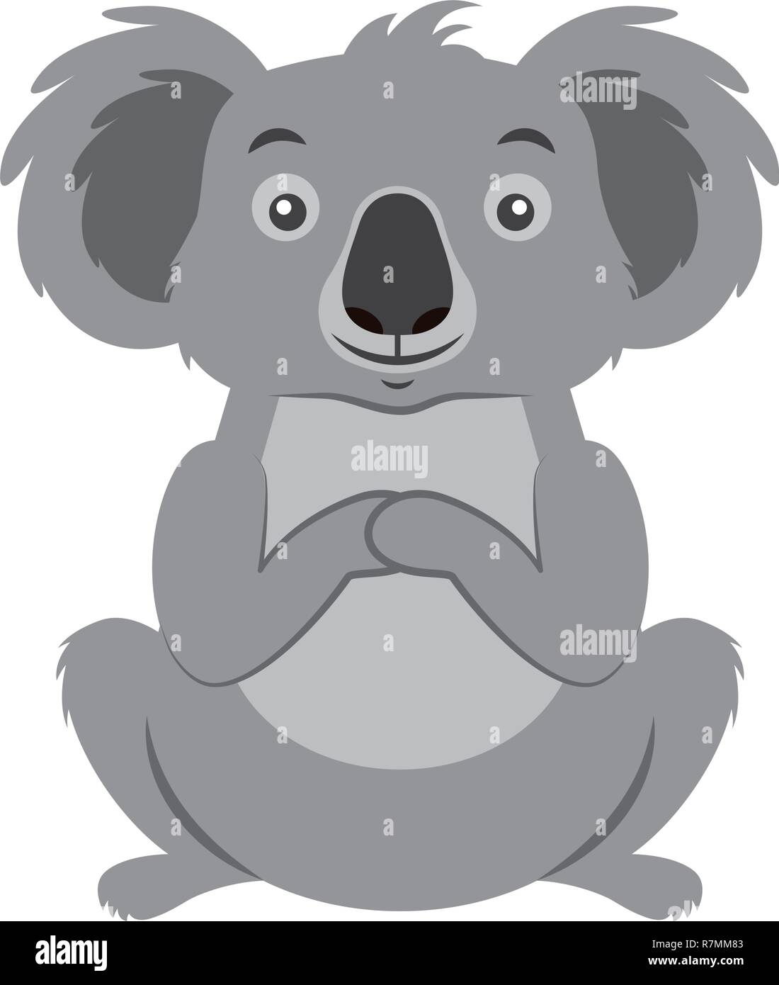 koala australian fauna on white background Stock Vector Image & Art - Alamy