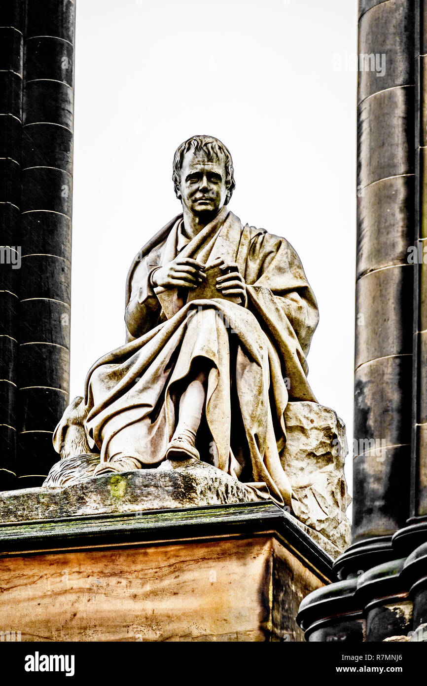 Edinburgh (Scotland): Walter Scott monument; Denkmal von Sir Walter Scott an der Princes Street in Edinburgh, eingeweiht 1846 Stock Photo