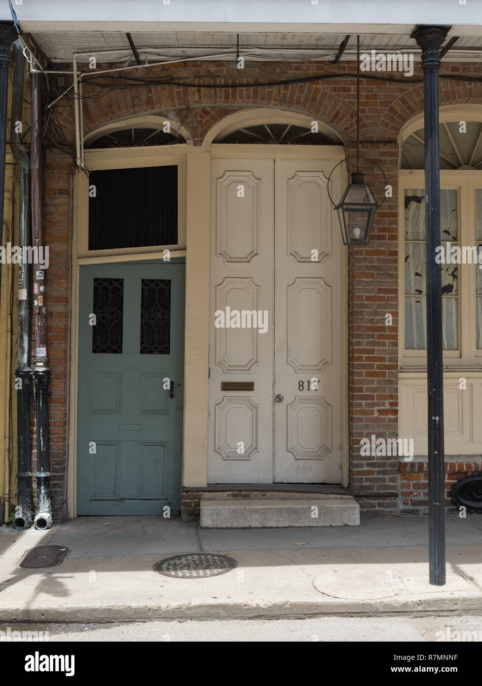 Wooden door on Chartres Street, New Orleans, Louisiana Stock Photo Alamy